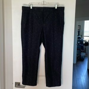 NWOT Ann Taylor Ankle Pant Black Lace SZ 16